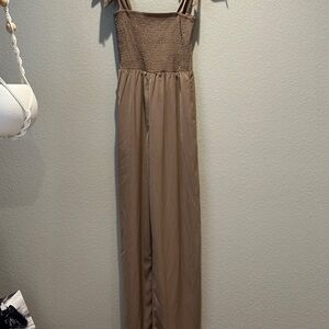 Kittenish Taupe Maxi Dress